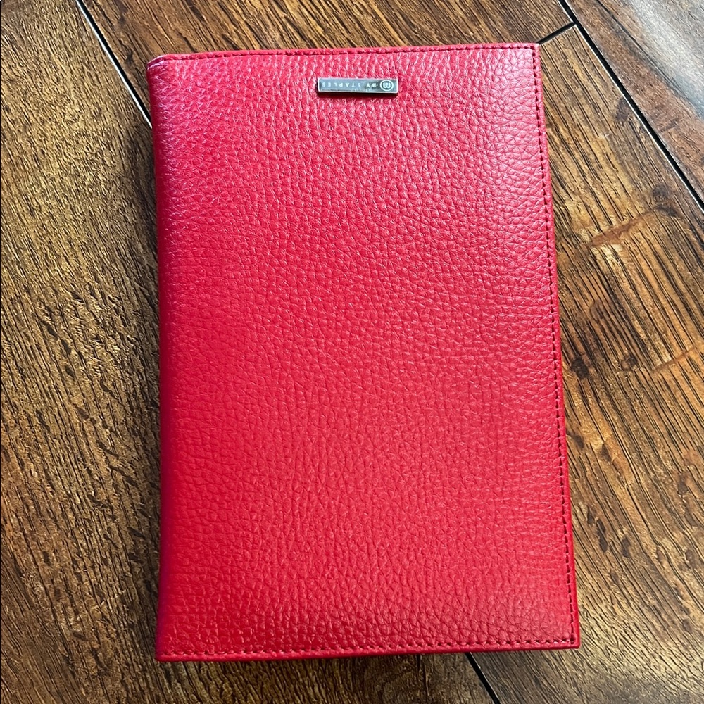 Red Leather Passport Holder